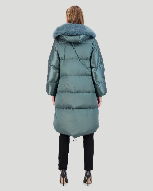 Après-Ski Jacket with Detachable Toscana Shearling Lamb Hood Trim