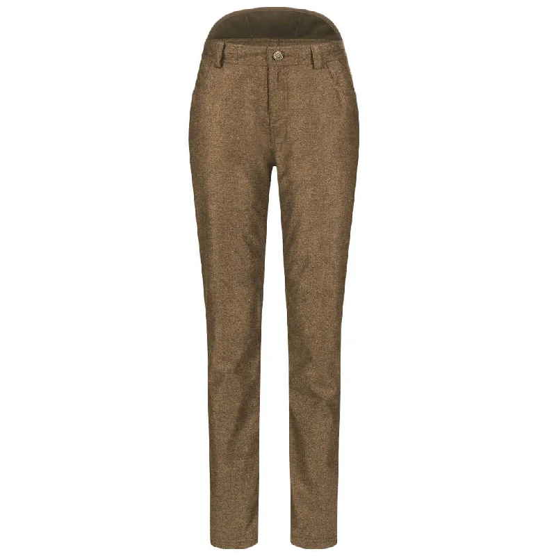 Celina Vintage Trousers - Dark Brown Melange by Blaser