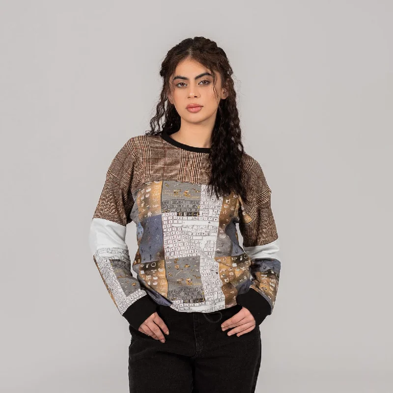 East West Women's Contrast Panel Sweat Shirt