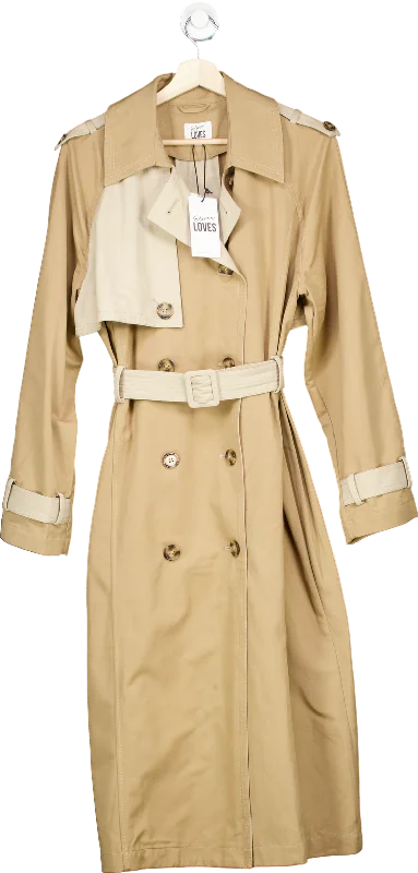 Eleven Loves Beige Trench Coat UK 16