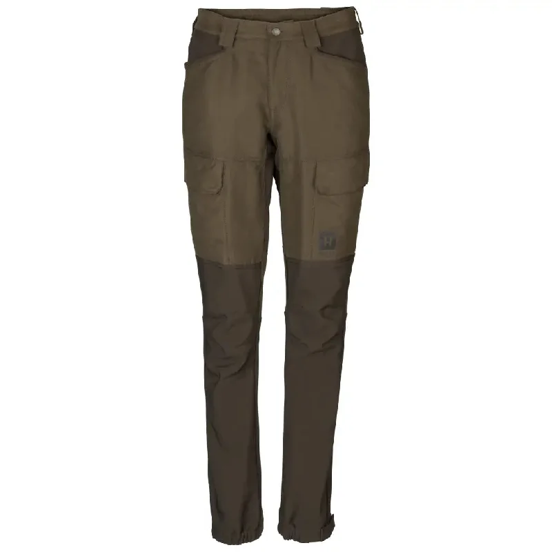 Harkila Scandinavian Ladies Trousers - Willow Green/Deep Brown by Harkila