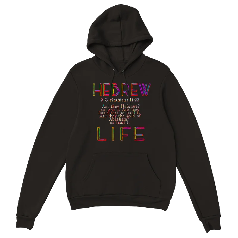 Hebrew Life 02-06 Ladies Premium French Terry Pullover Hoodie (4 Colors)