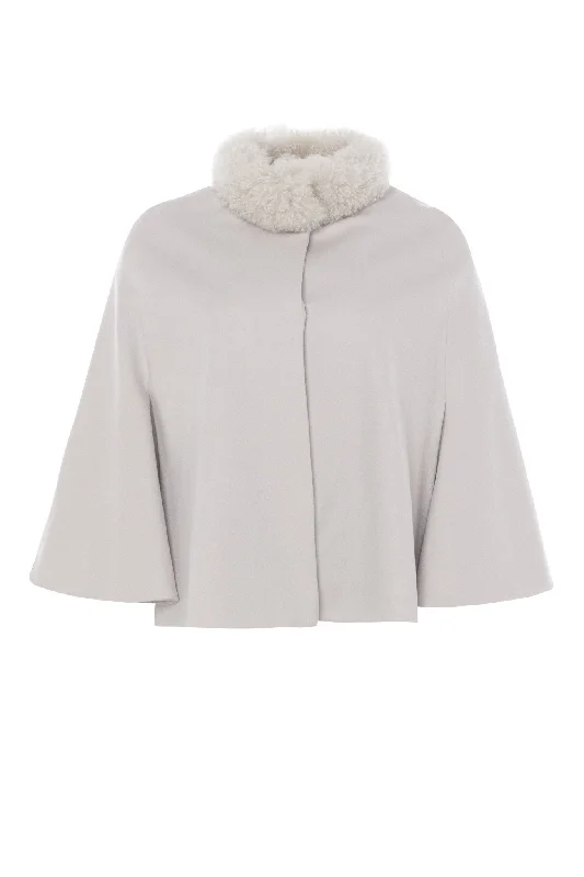 Loro Piana Cashmere Cape with Select Cashmere Goat Collar