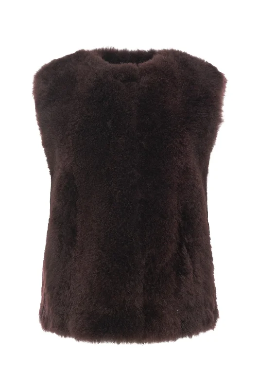 Select Cashmere Goat Collarless Vest