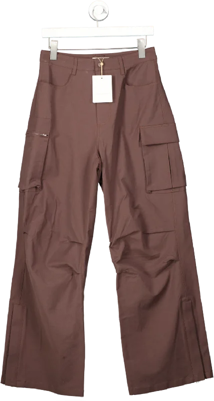 The Frankie Shop Brown Valo Cargo Pants UK S