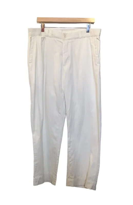 White Cotton Trousers (Size XL)