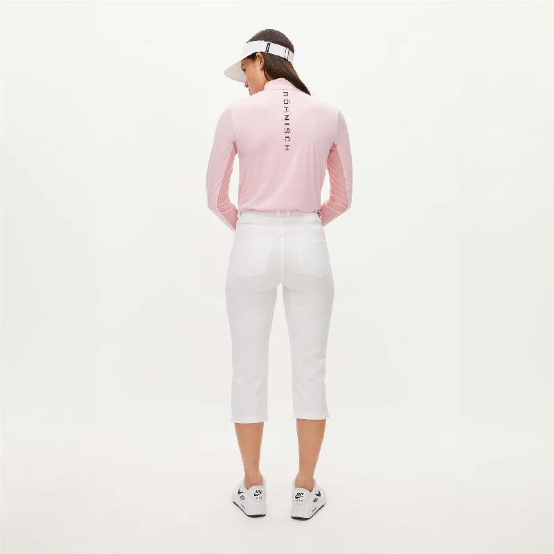 Womens Chie Comfort Capri Trousers White - SS24