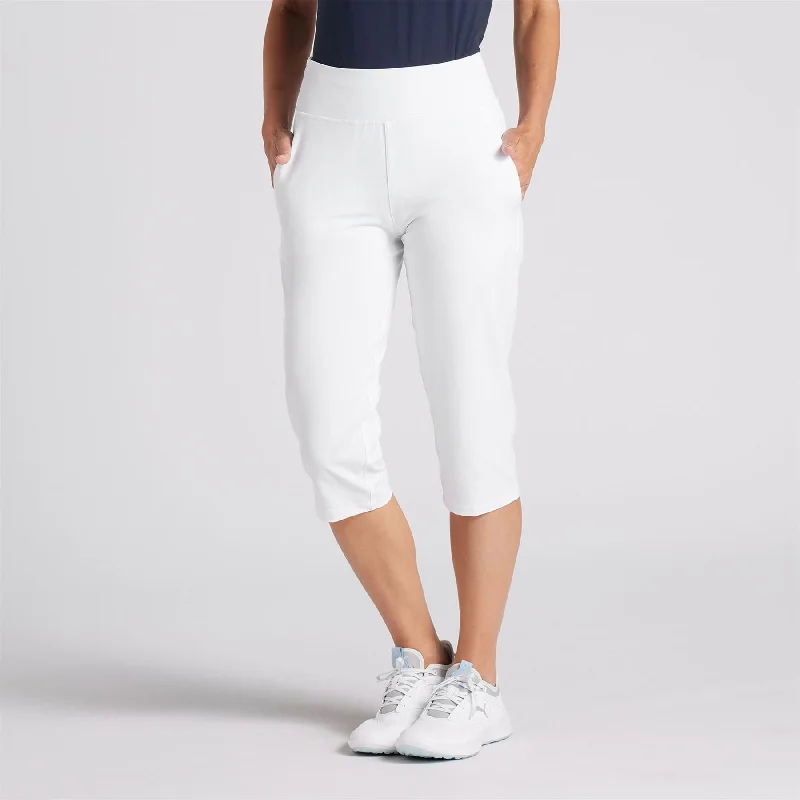 Womens Everyday Capri 3/4 Length Trousers White - SS24