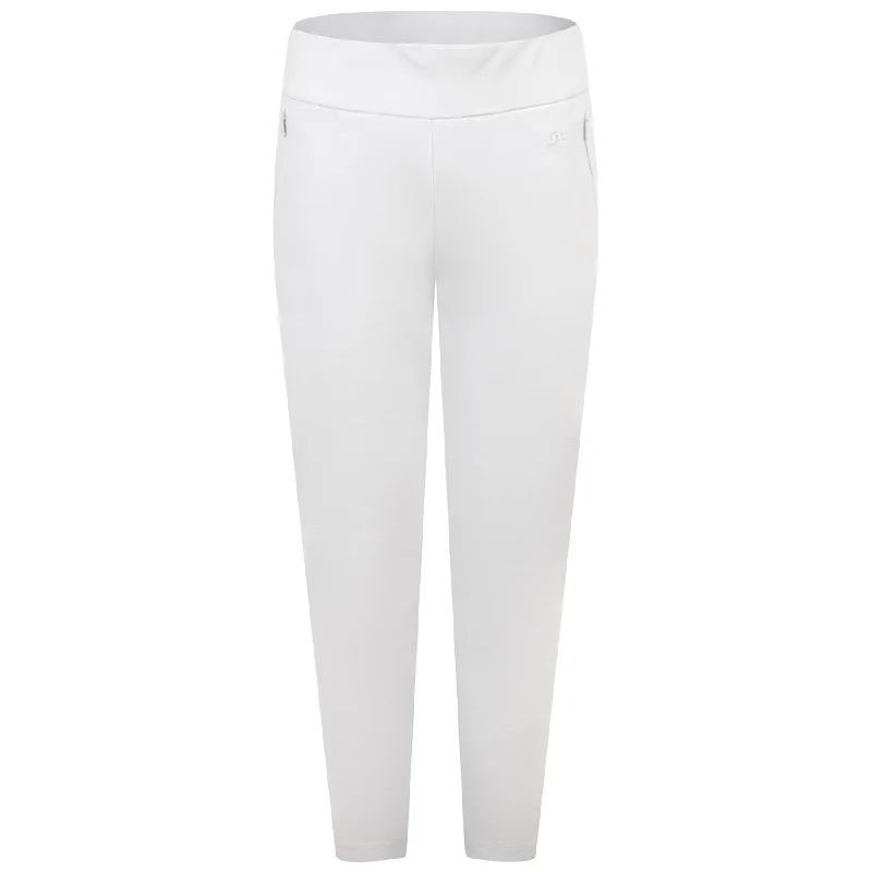 Womens Lea Pull-On Trousers Light Grey Melange - AW23