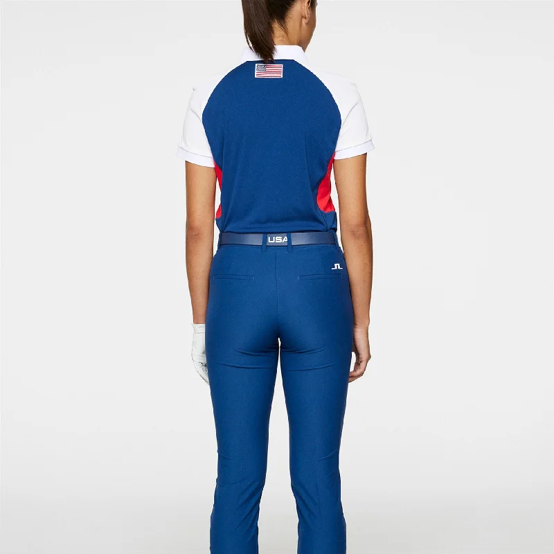 Womens Pia High Stretch US Golf Pants Estate Blue - SU24