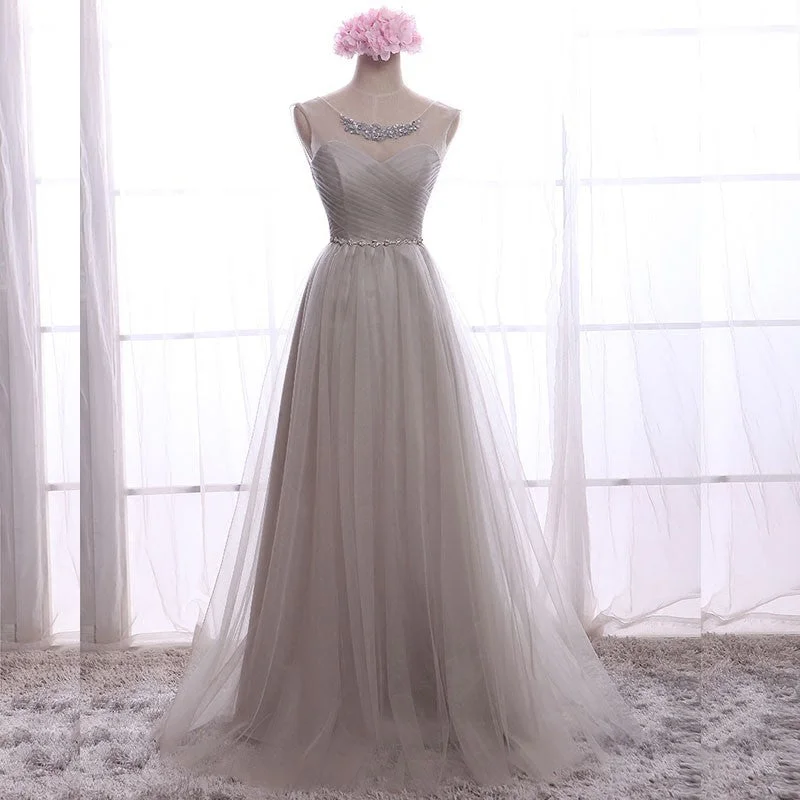 Crystal Lace Long Prom Dress, Elegant A Line Party Dress, Sleeveless Floor Length Lace Up Back Summer Dress Tunics Fall fleece Crystal Lace Long Prom Dress, Elegant A Line Party Dress, Sleeveless Floor Length Lace Up Back Summer Dress Tunics Fall fleece