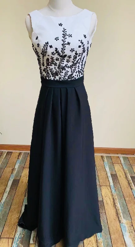 sleeveless evening dress ,white and black party dress,formal dress with beads Tunics Trousers formal sleeveless evening dress ,white and black party dress,formal dress with beads Tunics Trousers formal