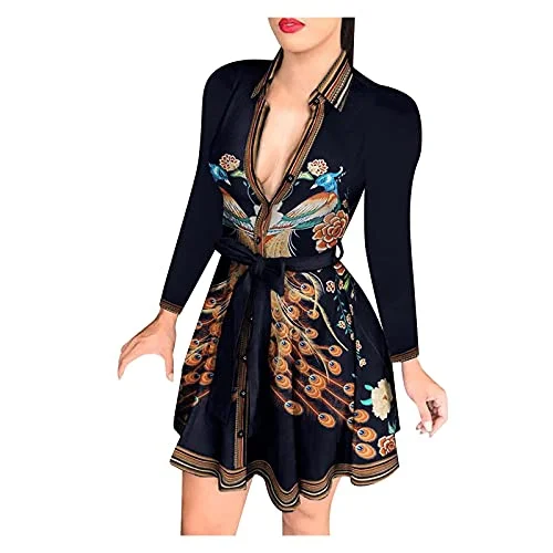 Women's Dress Sweet & Cute Dress Ladies Casual Button Blouse Long Sleeve V Neck Belted Shirts Blouse Tops Dress Fancy Cocktail Dress Party Dress Maxi A-line Dress Off-the-shoulder Bohemian Festive Women's Dress Sweet & Cute Dress Ladies Casual Button Blouse Long Sleeve V Neck Belted Shirts Blouse Tops Dress Fancy Cocktail Dress Party Dress Maxi A-line Dress Off-the-shoulder Bohemian Festive
