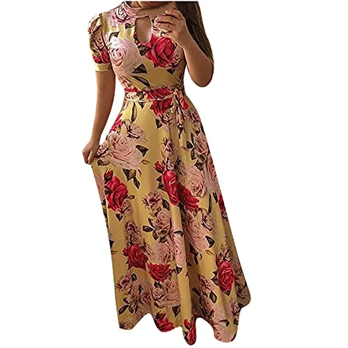 Women's Dress Sweet & Cute Dress Ladies Casual O-Neck Short Sleeve Bandage Summer Printing Sashes Dress Fancy Cocktail Dress Party Dress Maxi A-line Dress Tunics Short Trendy Women's Dress Sweet & Cute Dress Ladies Casual O-Neck Short Sleeve Bandage Summer Printing Sashes Dress Fancy Cocktail Dress Party Dress Maxi A-line Dress Tunics Short Trendy