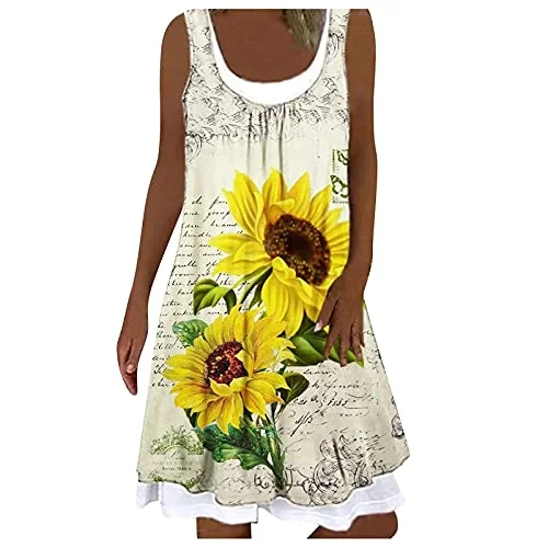 Women's Dress Sweet & Cute Dress Ladies Summer Dress Floral Print Sleeveless Tank Dress Flowy Dresses Fancy Cocktail Dress Party Dress Maxi A-line Dress Tunics Stylish modern Women's Dress Sweet & Cute Dress Ladies Summer Dress Floral Print Sleeveless Tank Dress Flowy Dresses Fancy Cocktail Dress Party Dress Maxi A-line Dress Tunics Stylish modern