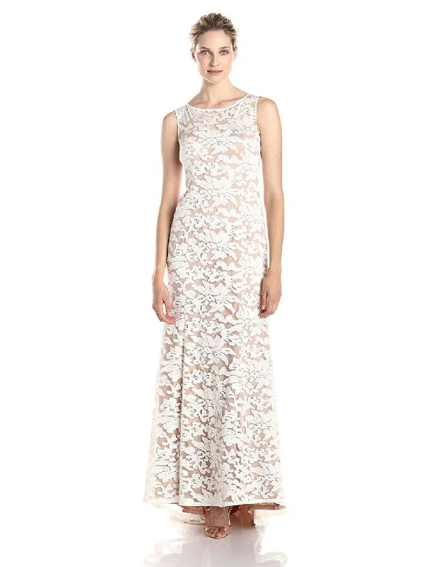 Adrianna Papell - Illusion Embroidered Lace Evening Gown 91906310SC Tunics Sophisticated sleek Adrianna Papell - Illusion Embroidered Lace Evening Gown 91906310SC Tunics Sophisticated sleek