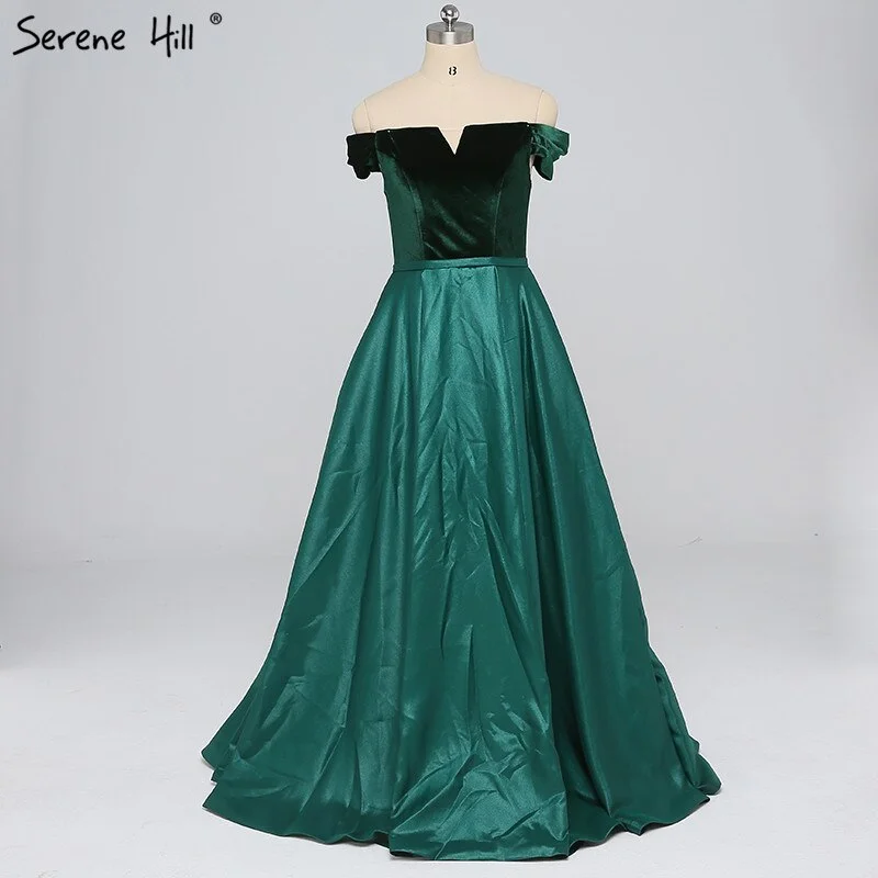 Sale Off Shoulder Sexy Contrast Color Prom Dresses Boat Neck Simple Formal Evening Party Dress 2024 Serene Hill LA6391 Tunics Versatile functional Sale Off Shoulder Sexy Contrast Color Prom Dresses Boat Neck Simple Formal Evening Party Dress 2024 Serene Hill LA6391 Tunics Versatile functional